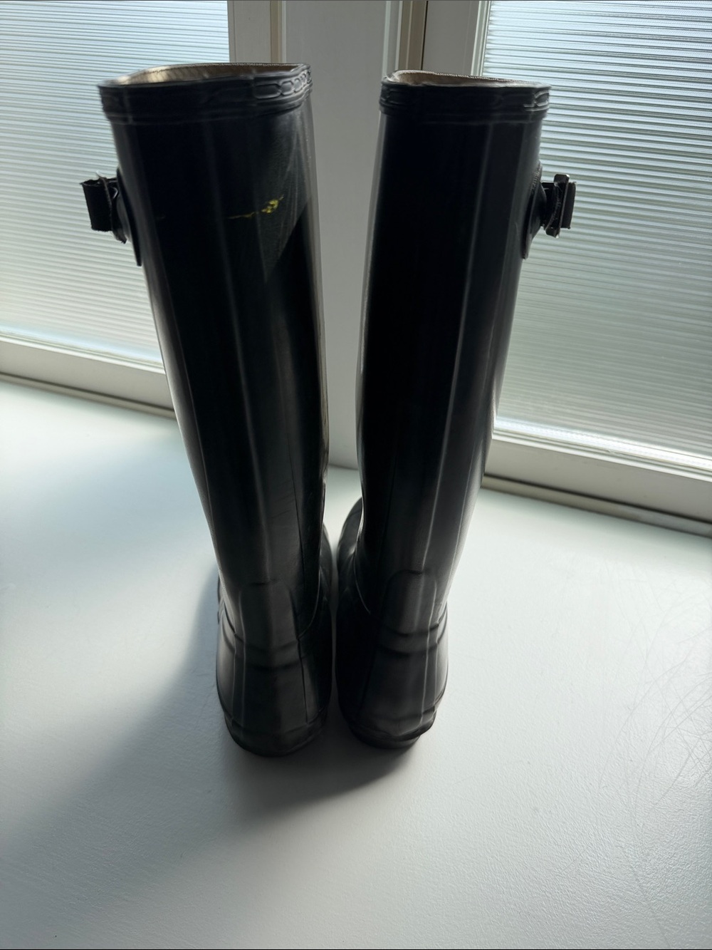 Hunter Tall Rubber Rain Boots in Black - Picture 2 of 8